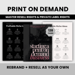 2️⃣ Ultimate Print On Demand Business Guide (With PLR & MRR Rights)