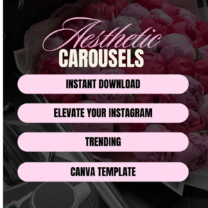 100 Aesthetic Pink Instagram Carousel Templates