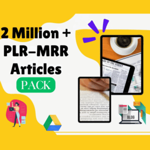 2 Million PLR Articles Bonus with reseller rights