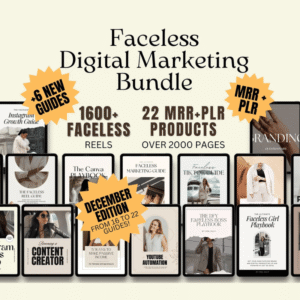 22 Faceless Digital Marketing MRR Products