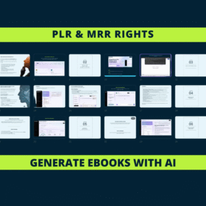New Generate a complete eBook with AI PLR and MRR Resell Rights