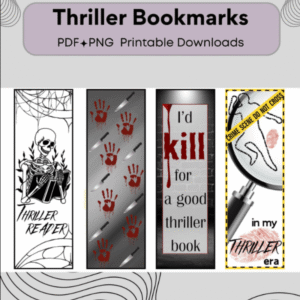 Thriller, Psychological Thriller Bookmark