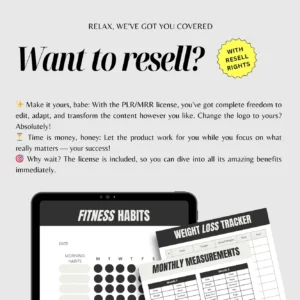 All-in-One Fitness PLR Bundle | Ebooks, Planners & Guides
