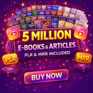 5 Million eBooks Mega Bundle Plr Mrr