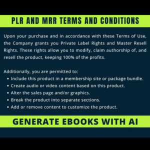 New Generate a complete eBook with AI PLR and MRR Resell Rights