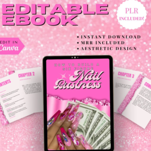 PLR Nail Business eBook | Canva Template | Resell & Passive Income