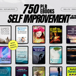 750 Digital Books With Resell Rights/Ebook Bundle